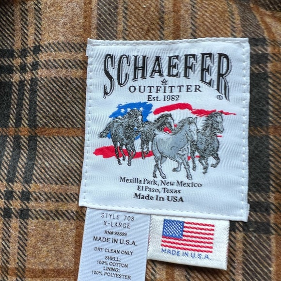 Men’s Schaefer Outfitters •PRCA Rodeo Vest•Tan•XL - Picture 3 of 3